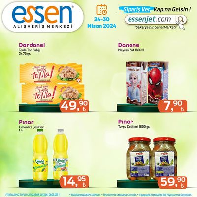 Süpermarketler fırsatları, Karapınar (Sakarya) | Siparis Ver. de Essen AVM | 25.04.2024 - 09.05.2024