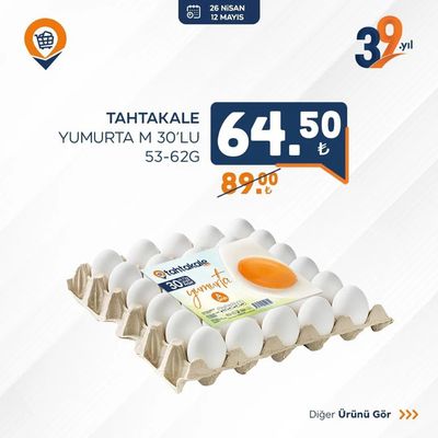 Tahtakale Spot kataloğu, Anamur | TAHTAKALE YUMURTA M 30'LU | 26.04.2024 - 10.05.2024