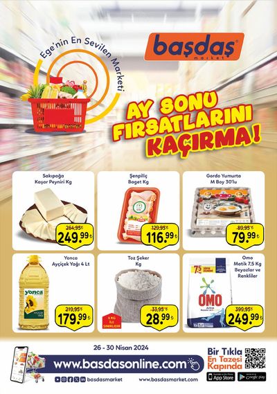 Süpermarketler fırsatları, Balçova | 26-30 Nisan Ay Sonu Fırsatlarını Kaçırma! de Başdaş Market | 26.05.2024 - 30.05.2024