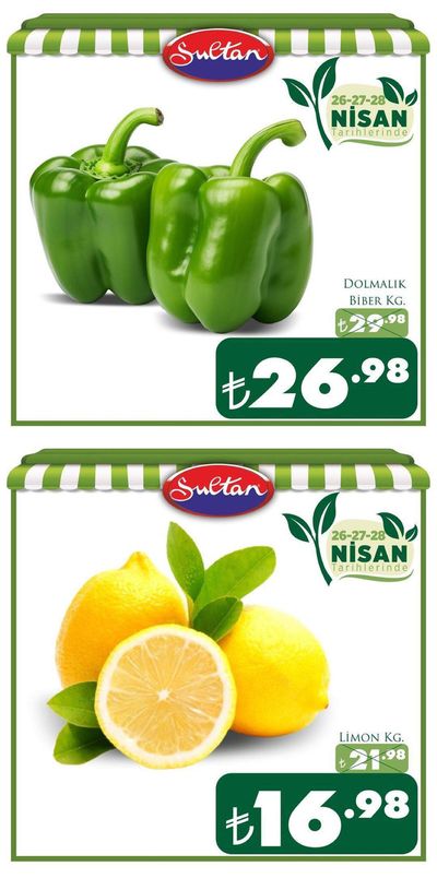 Süpermarketler fırsatları, Kütahya | Sultan Market katalog de Sultan Market | 28.04.2024 - 12.05.2024