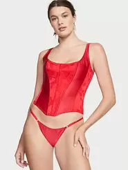 Victoria’s Secret içinde 99,95 TL fiyatına VS Archives Burnout Satin Corset Set fırsatı