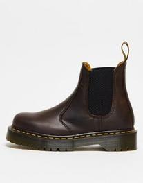  içinde 154 TL fiyatına Dr Martens 2976 Bex chelsea boots in brown leather fırsatı