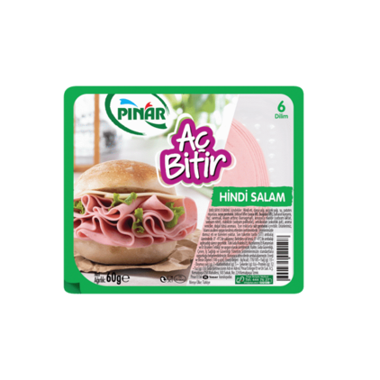Başdaş Market içinde 15,99 TL fiyatına Pınar Aç Bitir Hindi Salam 60Gr fırsatı