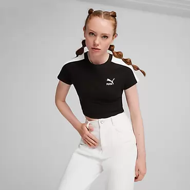 Puma içinde 1400 TL fiyatına ICONIC T7 Kadın Crop Tişört fırsatı