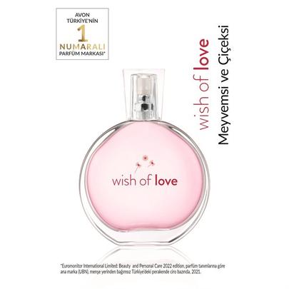 AVON içinde 119,99 TL fiyatına Wish of Love EDT Kadın Parfüm Bahara Özel Ambalaj 50 ml fırsatı