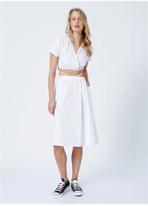 Boyner içinde 139,99 TL fiyatına Limon Kruvaze Kadın Uzun Standart Beyaz Elbise GOLF fırsatı