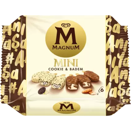 Özhan Market içinde 159,9 TL fiyatına MAGNUM MINI COOKIE BADEM 345 ML fırsatı