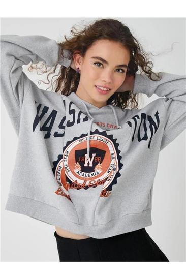 Çetinkaya içinde 245,45 TL fiyatına Koton 3Wal10073Ik Gri Melanj Grm Genç Kız Akrılık Jersey Sweatshirt fırsatı