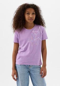 Gap içinde 399,99 TL fiyatına Kız Çocuk |                      Organik Pamuk Grafikli T-Shirt fırsatı
