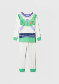 Gap içinde 879,99 TL fiyatına %20 Bebek | %100 Organik Pamuk Disney Buzz Lightyear Desenli Pijama Takımı fırsatı