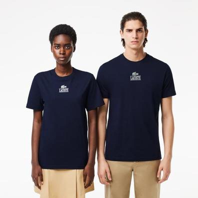 Lacoste içinde 2849 TL fiyatına Lacoste Unisex tričko Regular Fit Crew Neck Navy Blue T-Shirt fırsatı